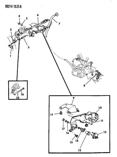 1992 Dodge D150 Throttle Control Diagram 3 - Thumbnail