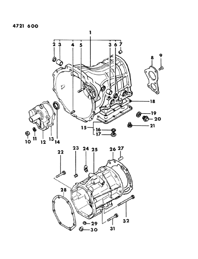 1984 Dodge Ram 50 Case & Adapter Diagram 1 - Thumbnail