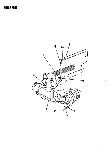 1990 Chrysler LeBaron GTC Crankcase Ventilation Diagram 2 - Thumbnail