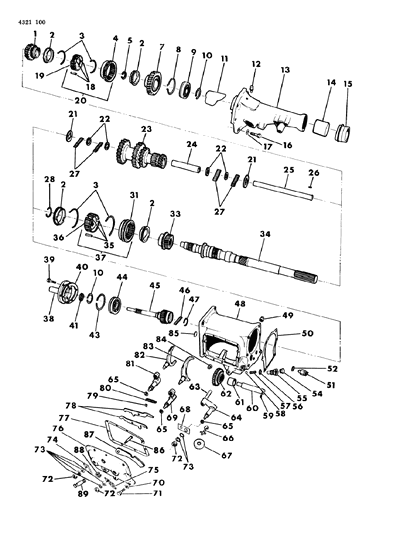 1984 Dodge W150 Washer, Back - Up Light Switch Diagram for 1302807