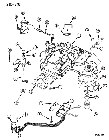 1994 Jeep Grand Cherokee Valve Body Diagram 1 - Thumbnail