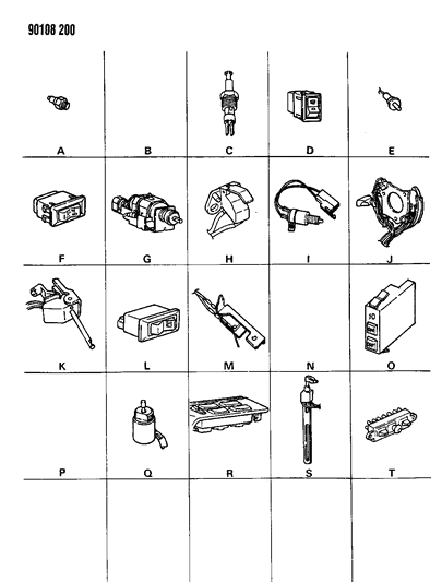 1990 Chrysler New Yorker Base Model Switches Diagram