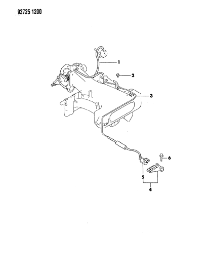 1993 Dodge Ram 50 EGR System Diagram 2 - Thumbnail