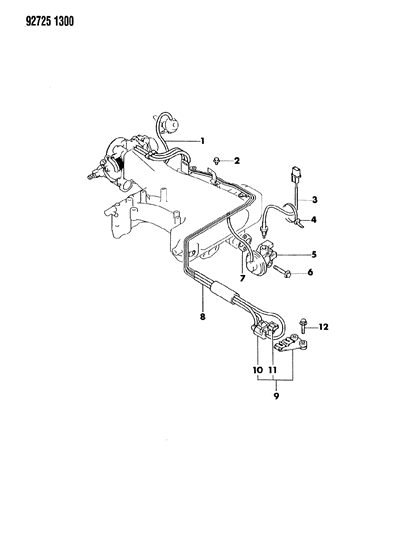 1993 Dodge Ram 50 EGR System Diagram 3 - Thumbnail