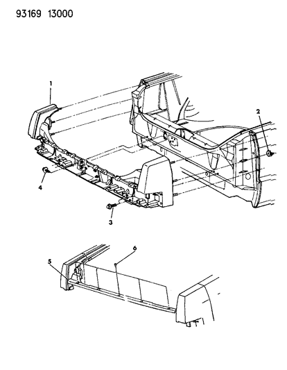 1993 Chrysler Imperial Deck Opening Panel Diagram 1 - Thumbnail