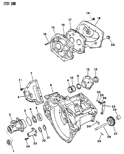 1987 Dodge Daytona Hood Screw Diagram for 6501400