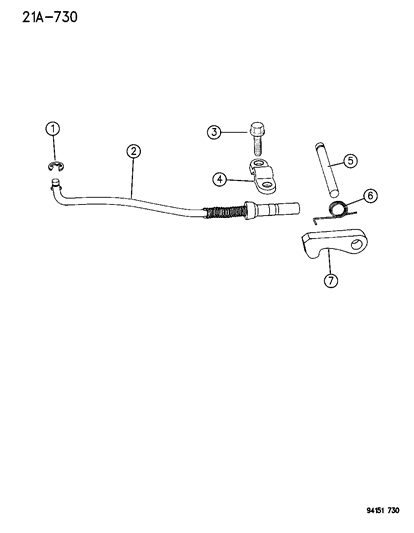 1994 Dodge Caravan Parking Sprag Diagram 1 - Thumbnail