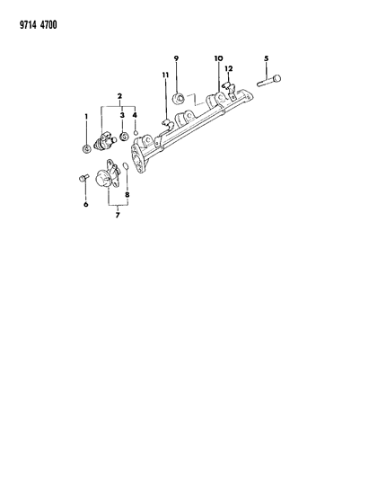 1989 Dodge Colt Fuel Rail Diagram 1 - Thumbnail