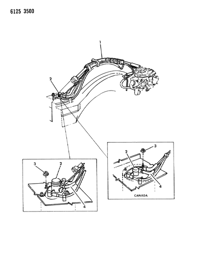 1986 Chrysler LeBaron Base Vapor Canister Diagram 1 - Thumbnail