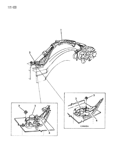 1985 Dodge Omni Vapor Canister Diagram 1 - Thumbnail