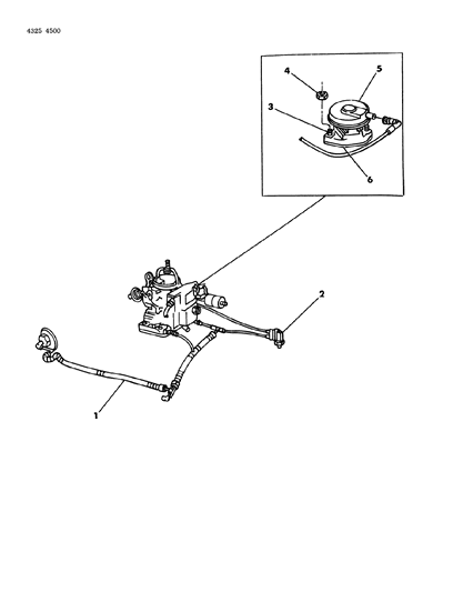 1985 Dodge Ram Wagon EGR System Diagram 4 - Thumbnail