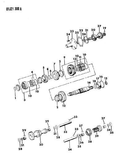 1986 Jeep Comanche Gear Train Diagram 8 - Thumbnail