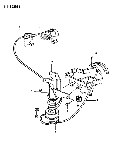 1991 Chrysler New Yorker Salon Speed Control Diagram 1 - Thumbnail