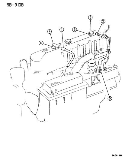 1995 Jeep Wrangler Crankcase Ventilation Oil Separator Diagram 2 - Thumbnail