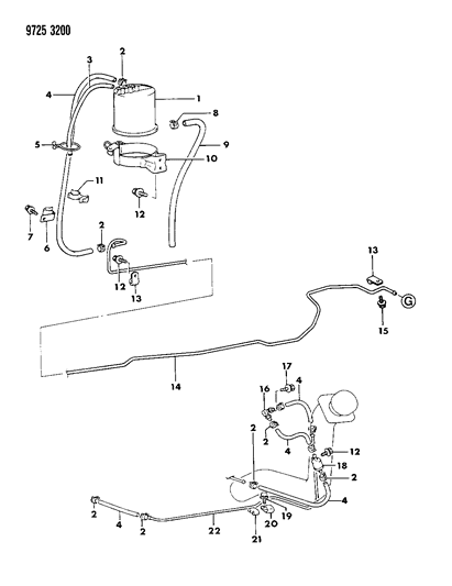 1989 Dodge Raider Valve, Check - Vapor Control Diagram for MB400815