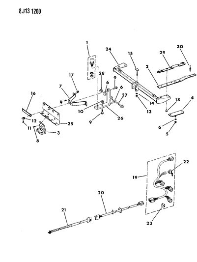 1990 Jeep Wrangler Hitch - Trailer Diagram 2 - Thumbnail