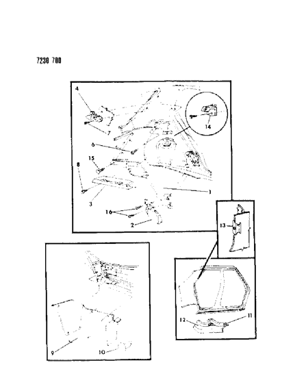 1987 Dodge Charger Panel - Quarter Trim Diagram 2 - Thumbnail