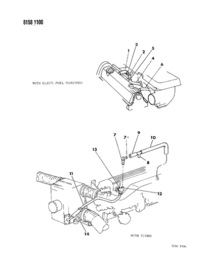 1988 Chrysler New Yorker Base Model Crankcase Ventilation Diagram 2 - Thumbnail