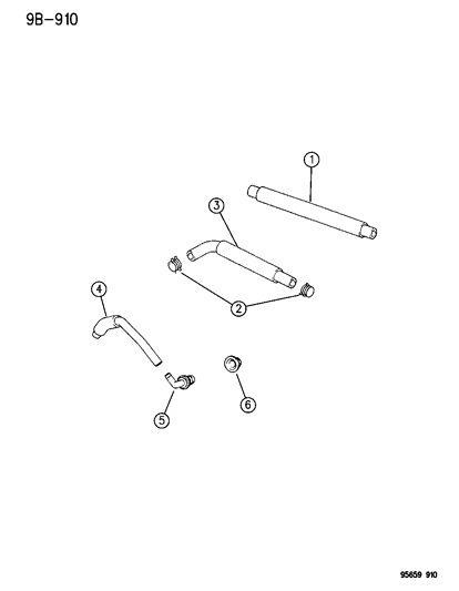 1995 Chrysler Sebring Crankcase Ventilation Diagram 2 - Thumbnail