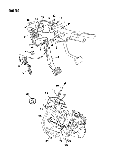 1989 Chrysler TC Maserati Frame And Reinforcement, Liftgate Opening Upper Diagram for 6100582