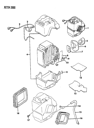1994 Dodge Colt Air Conditioner Unit Diagram 2 - Thumbnail