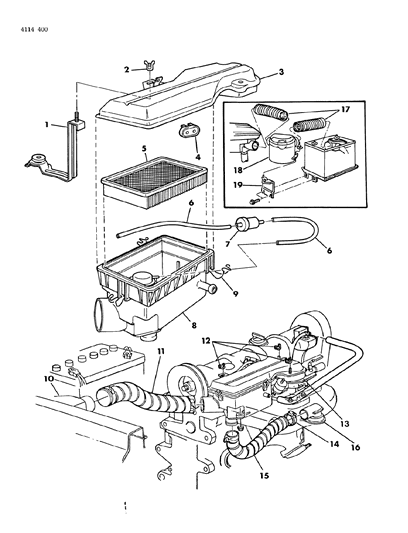 1984 Chrysler New Yorker Air Cleaner Diagram 4 - Thumbnail