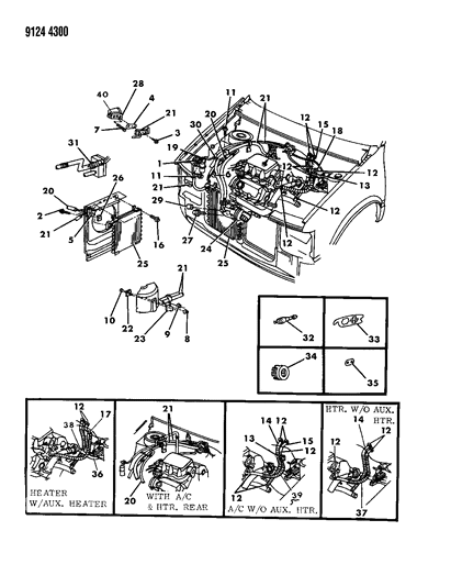 1989 Dodge Caravan Water Valve Diagram for 4339457