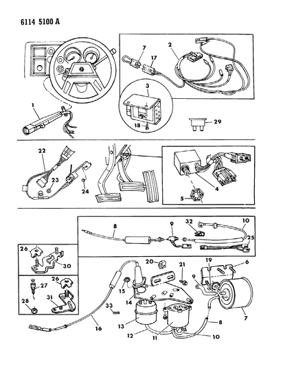 1986 Chrysler LeBaron Base Speed Control - Electronic Diagram