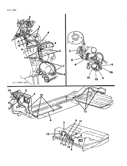 1984 Chrysler New Yorker Fuel Line Diagram 1 - Thumbnail