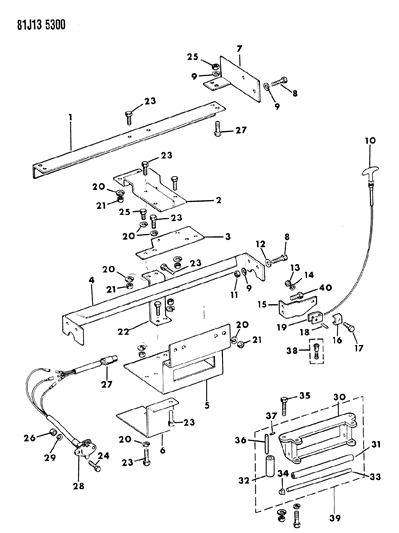 1986 Jeep J10 Winch Mounting Diagram 2 - Thumbnail