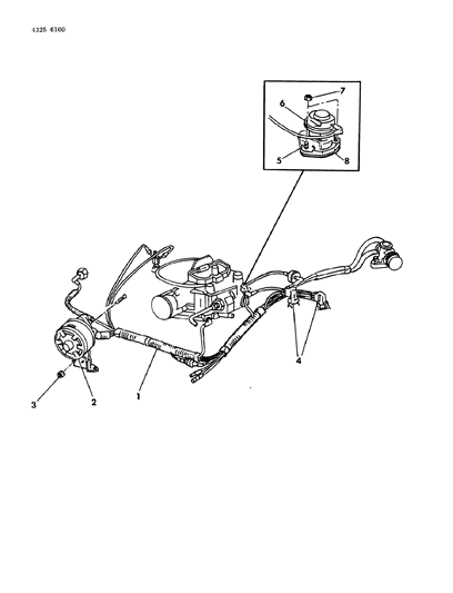 1985 Dodge Ram Wagon EGR System Diagram 6 - Thumbnail
