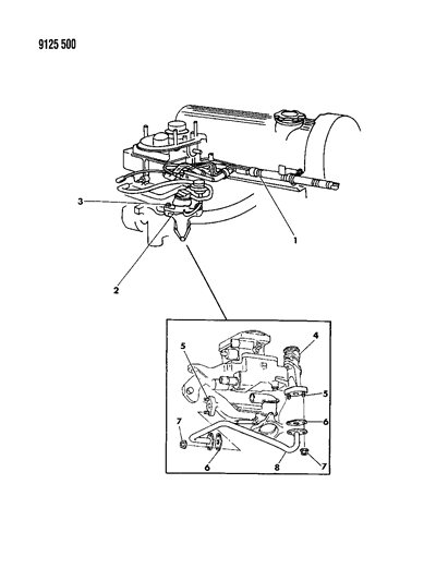 1989 Chrysler LeBaron GTC EGR System Diagram 1 - Thumbnail