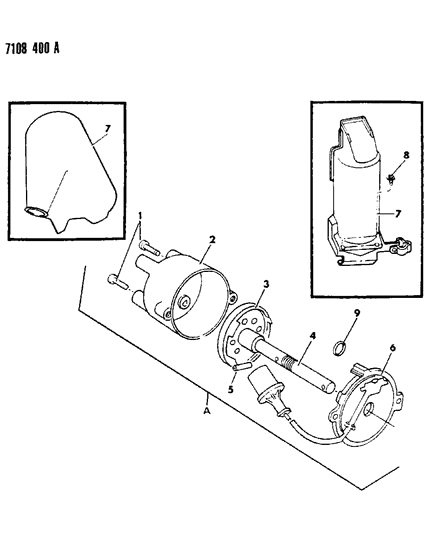1987 Dodge Caravan Distributor Diagram 1 - Thumbnail