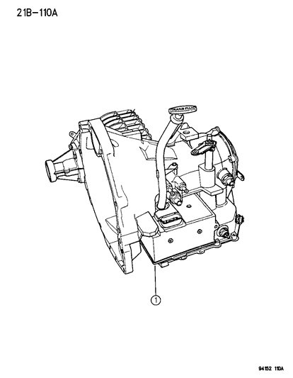 1994 Chrysler LeBaron GTC Transaxle Assembly Diagram