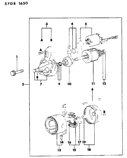 1985 Dodge Ram 50 Starter Diagram 4 - Thumbnail