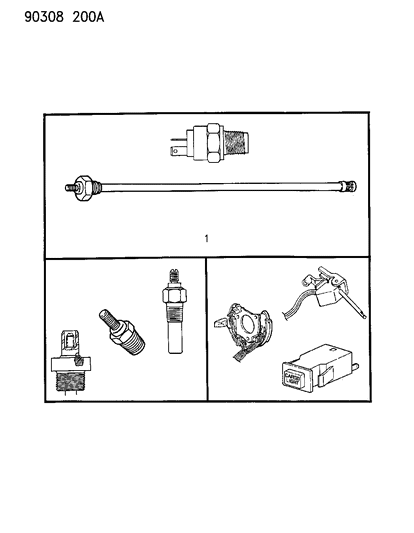1993 Dodge Ram Wagon Switches Diagram