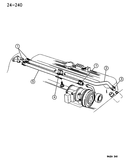 1994 Jeep Grand Cherokee Heater Hoses Diagram 1 - Thumbnail