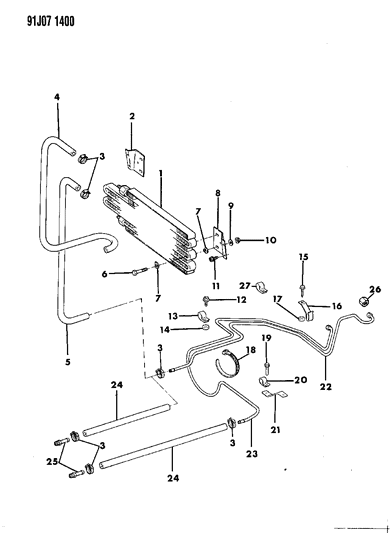1991 Jeep Grand Wagoneer Oil Cooler Lines Diagram