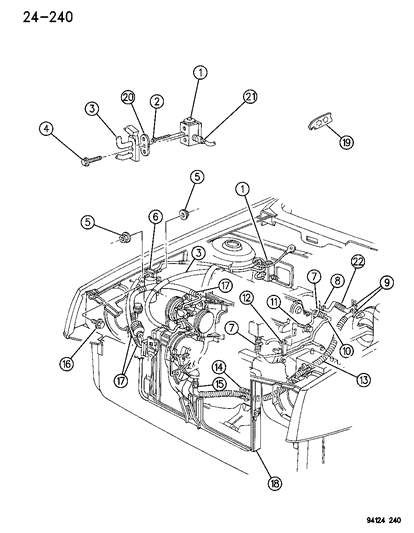 1994 Dodge Shadow Discharge Hose Diagram for 4677390
