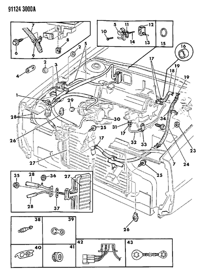 1991 Chrysler New Yorker Salon Plumbing - A/C & Heater Diagram 3 - Thumbnail