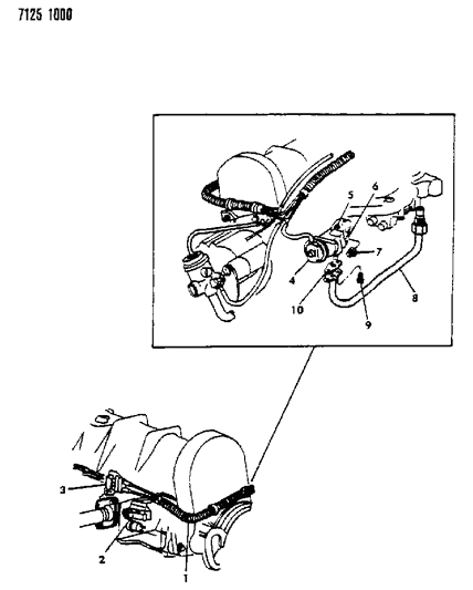 1987 Dodge Aries EGR System Diagram 1 - Thumbnail
