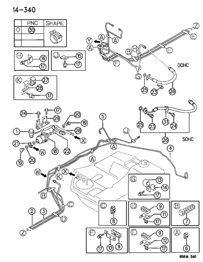 1996 Chrysler Sebring Coupe Fuel Line Diagram