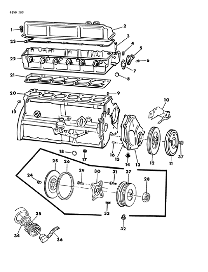 1985 Dodge W250 Screw Hexagon Head .312-24X.44 Driveplate To Converter Diagram for 1949765