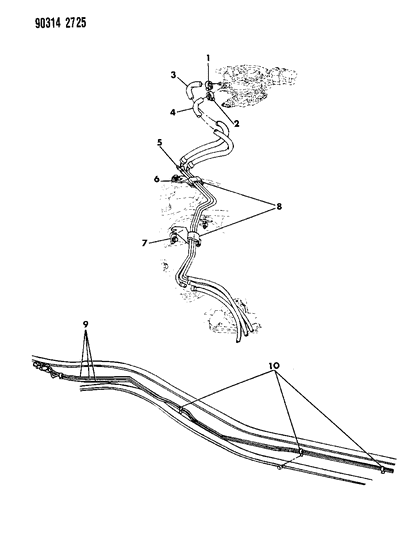 1991 Dodge D150 Fuel Lines Diagram 1 - Thumbnail