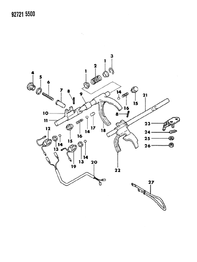 1992 Dodge Ram 50 Nut, Jam, W/5 Speed Transmission , (8) Diagram for MF430841