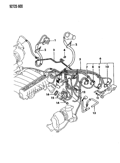 1994 Dodge Stealth EGR System Diagram 2 - Thumbnail