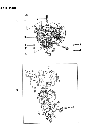 1984 Dodge Colt Carburetor & Gasket Set Diagram 4 - Thumbnail