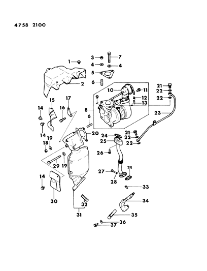 1984 Dodge Conquest Bolt (10X31) Diagram for MD062961