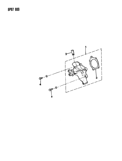 1992 Dodge Monaco Water Pump Diagram 1 - Thumbnail