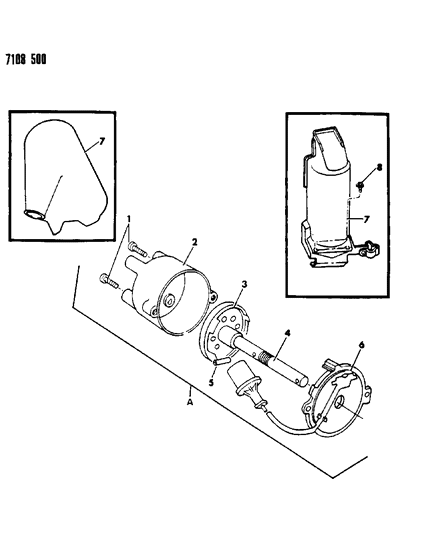 1987 Dodge Caravan Distributor Diagram 2 - Thumbnail